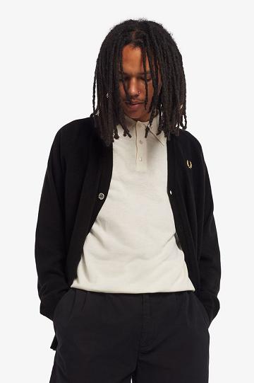 Black Fred Perry K7316 Men's Knitwear | PH 1316MQZA